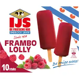 Dekamarkt De Friesche Koe Frambo ijs lolly aanbieding