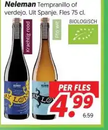 Dekamarkt Neleman Tempranillo of verdejo. aanbieding