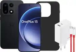 Coolblue OnePlus 15 256GB Zwart 5G + Basis Accessoirepakket aanbieding