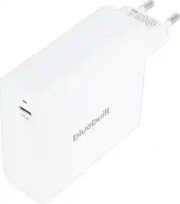 Coolblue BlueBuilt 140W GaN Usb C Oplader Wit aanbieding