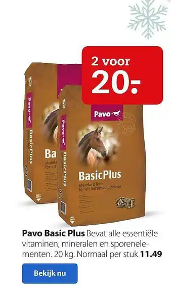 Pets Place Pavo Basic Plus aanbieding