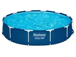 Lidl Bestway Zwembad Steel Pro met filterpomp 366 x 76 cm aanbieding