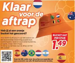 Dekamarkt Heb jij al een oranje bucket hat gescoord? aanbieding