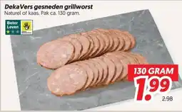 Dekamarkt DekaVers gesneden grillworst aanbieding
