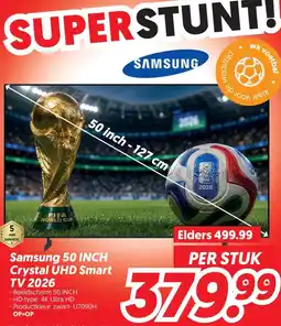 Dekamarkt Samsung 50 INCH Crystal UHD Smart aanbieding