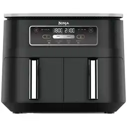 MediaMarkt Ninja Af200eu Dualzone - Airfryer Zwart 16 Kg 2400 W Aantal Frituurmanden: 2 aanbieding