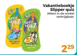 Trekpleister Vakantieboekje Slipper quiz aanbieding