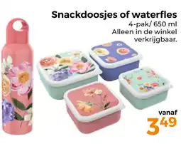 Trekpleister Snackdoosjes of waterfles aanbieding