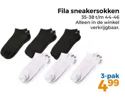 Trekpleister Fila sneakersokken aanbieding