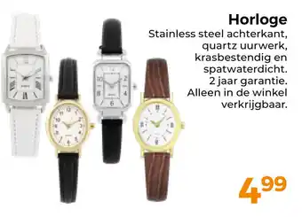 Trekpleister Horloge aanbieding