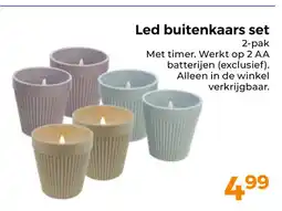 Trekpleister Led buitenkaars set aanbieding