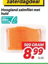 Dekamarkt Hoogland zalmfilet met huid aanbieding