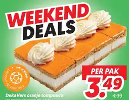Dekamarkt Deka Vers oranje tompouce aanbieding