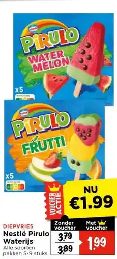 Vomar Voordeelmarkt DIEPVRIES Nestlé Pirulo Waterijs aanbieding