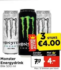 Vomar Voordeelmarkt Monster Energydrink aanbieding