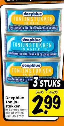 Vomar Voordeelmarkt Deepblue Tonijn- stukken aanbieding