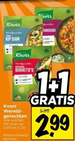 Vomar Voordeelmarkt Knorr Wereld- gerechten aanbieding