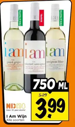 Vomar Voordeelmarkt I Am Wijn aanbieding