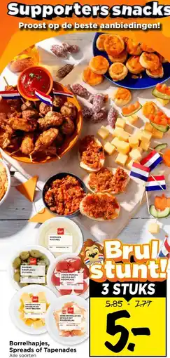 Vomar Voordeelmarkt Borrelhapjes, Spreads of Tapenades aanbieding