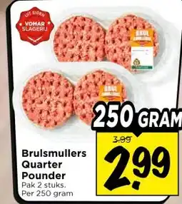Vomar Voordeelmarkt Brulsmullers Quarter Pounder aanbieding