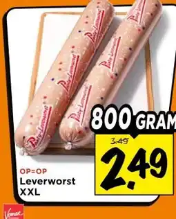 Vomar Voordeelmarkt Leverworst XXL aanbieding