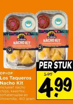 Vomar Voordeelmarkt Los Taqueros Nacho Kit aanbieding