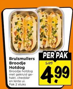 Vomar Voordeelmarkt Brulsmullers Broodje Hotdog aanbieding