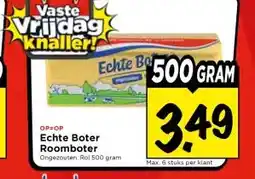 Vomar Voordeelmarkt Echte Boter Roomboter aanbieding