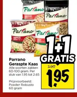 Vomar Voordeelmarkt Parrano Geraspte Kaas aanbieding