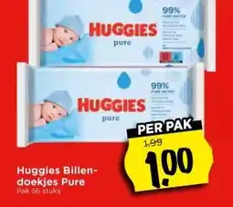 Vomar Voordeelmarkt Huggies Billen- doekjes Pure aanbieding