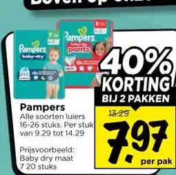 Vomar Voordeelmarkt Pampers aanbieding