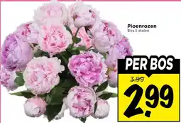 Vomar Voordeelmarkt Pioenrozen aanbieding