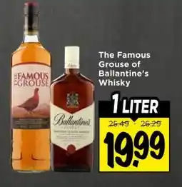 Vomar Voordeelmarkt The Famous Grouse of Ballantine's Whisky aanbieding