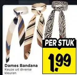 Vomar Voordeelmarkt Dames Bandana aanbieding