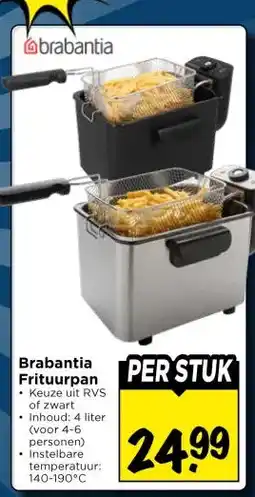 Vomar Voordeelmarkt Brabantia Frituurpan aanbieding