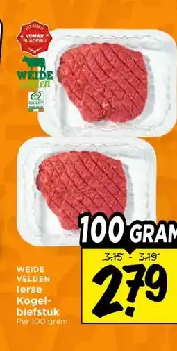 Vomar Voordeelmarkt WEIDE VELDEN lerse Kogel- biefstuk aanbieding