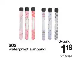Zeeman SOSwaterproof armband aanbieding