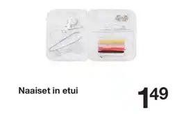 Zeeman Naaiset in etui aanbieding