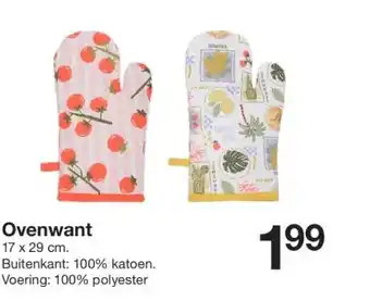 Zeeman Ovenwant aanbieding