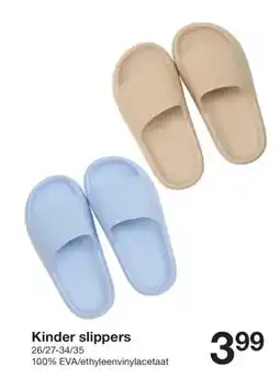 Zeeman Kinder slippers aanbieding