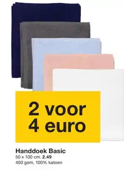 Zeeman Handdoek Basic aanbieding