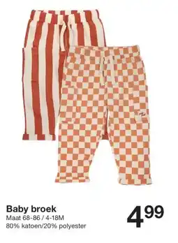 Zeeman Baby broek aanbieding