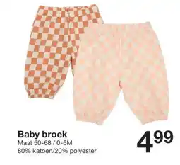 Zeeman Baby broek aanbieding