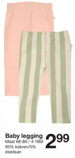 Zeeman Baby legging aanbieding