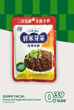 Amazing Oriëntal SUIMI YACAI aanbieding