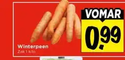 Vomar Voordeelmarkt Winterpeen aanbieding