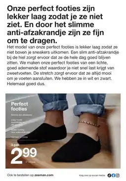 Zeeman Perfect footies aanbieding