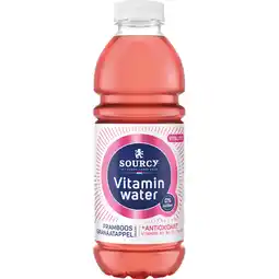 Jumbo Sourcy Vitaminwater Framboos-Granaatappel 1000ML aanbieding