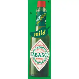Jumbo Tabasco Milde Groene Pepersaus 60 ml aanbieding