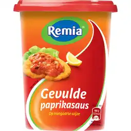 Jumbo Remia Gevulde Paprikasaus op Hongaarse Wijze 500 ml aanbieding